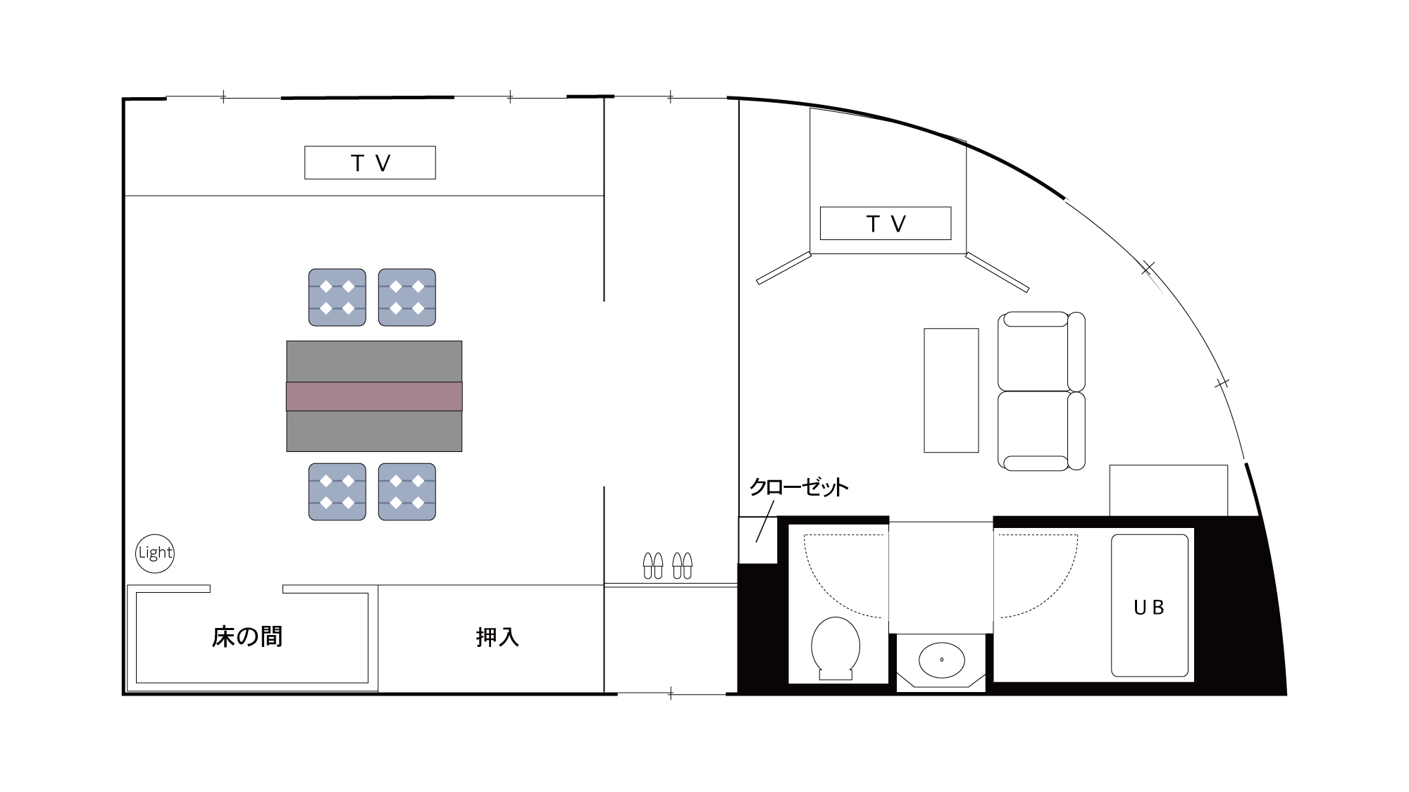和室8畳〈間取り〉