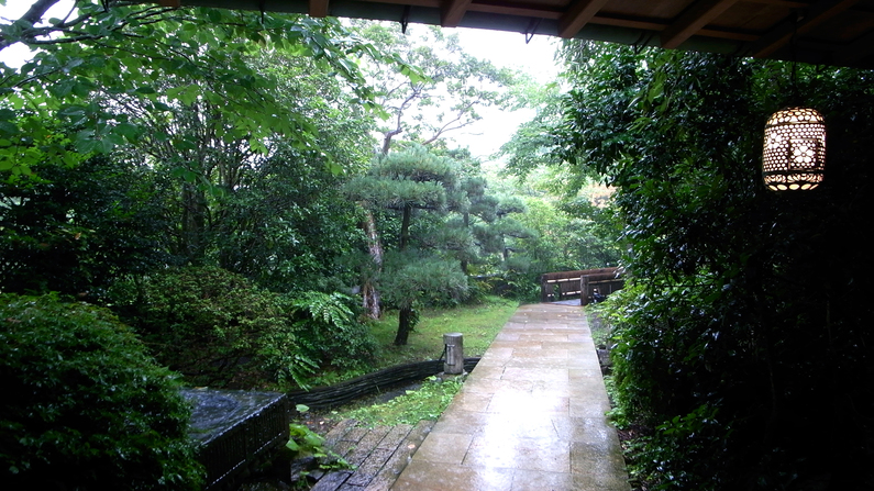 雨の日にだけ感じる美しさがございます。