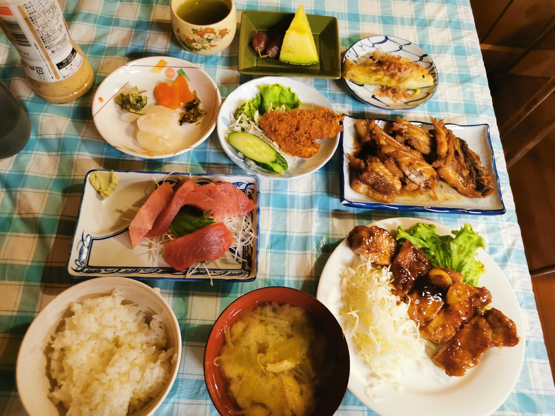 夕食刺身付きます1