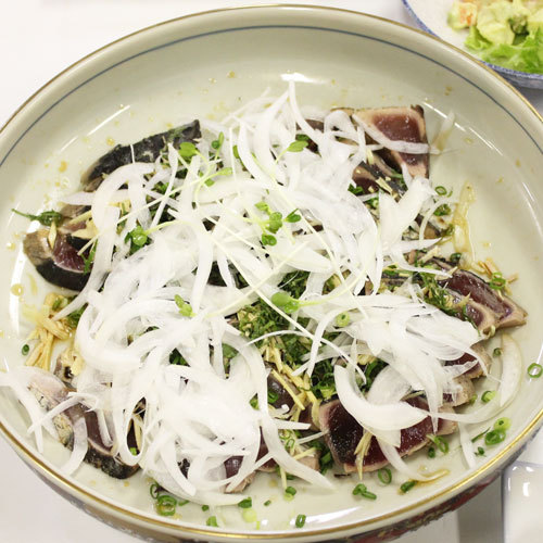 【夕食一例】カツオのたたき