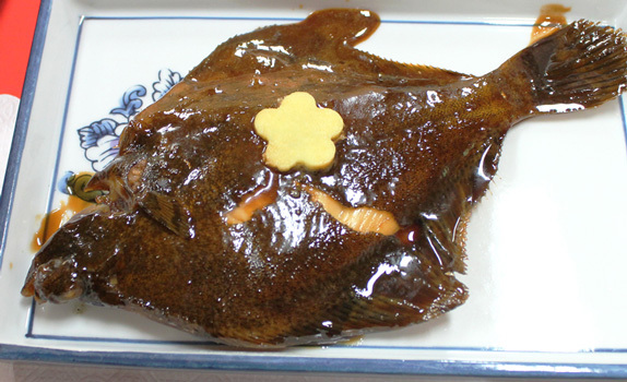 メダカカレイの煮付