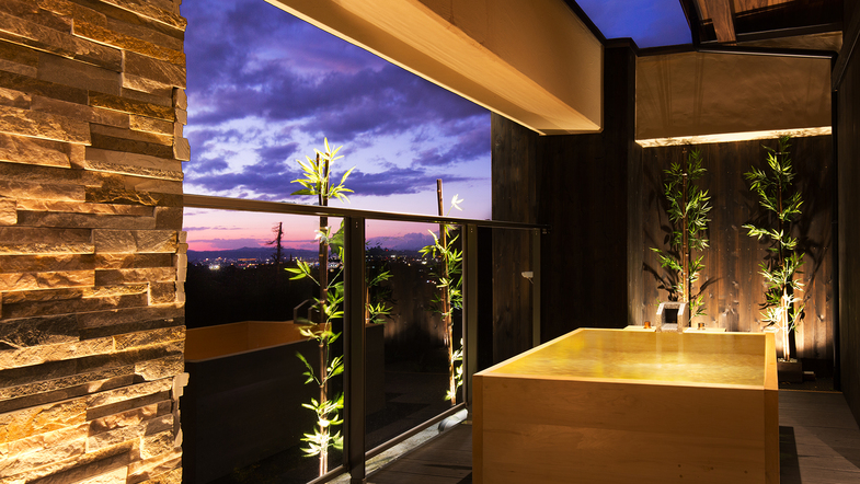スイートルームはなれ「松島閣」月の間露天風呂のイメージ♪