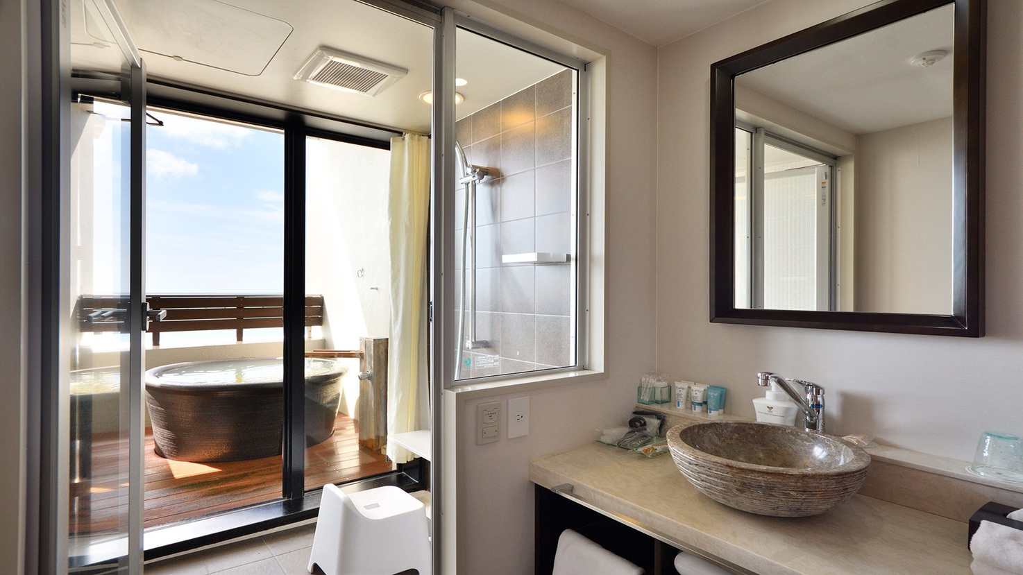 瀬長デラックス和洋室（オーシャンビュー・源泉かけ流し露天風呂）