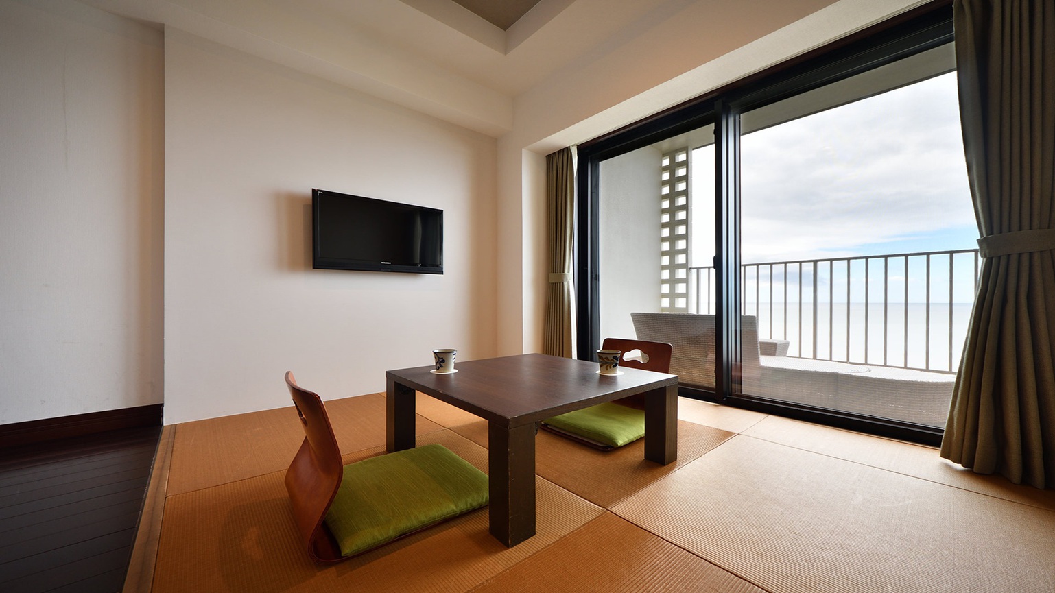 露天風呂付和洋室(オーシャンビュー・源泉かけ流し露天風呂)