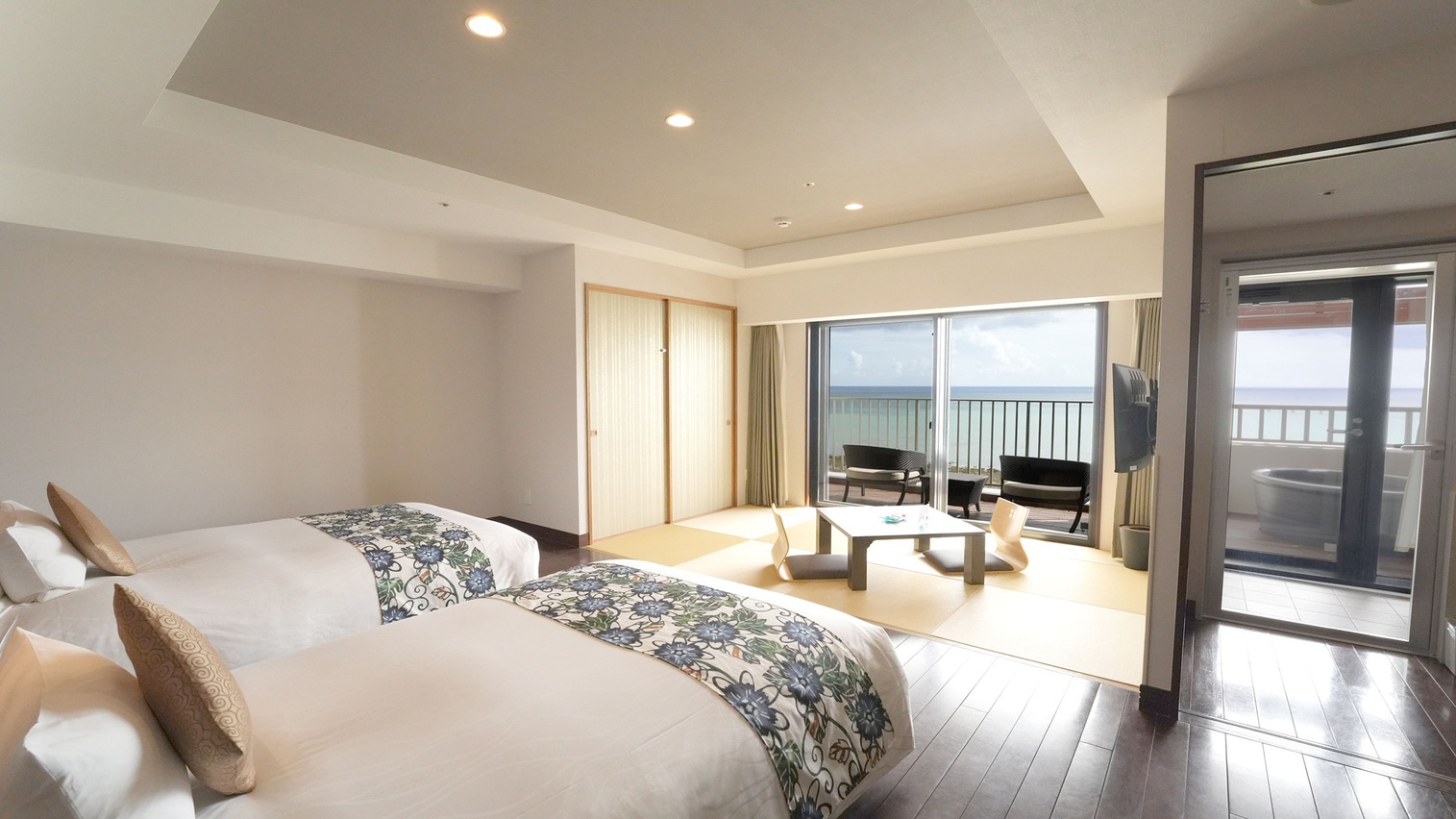 瀬長デラックス和洋室（オーシャンビュー・源泉かけ流し露天風呂）