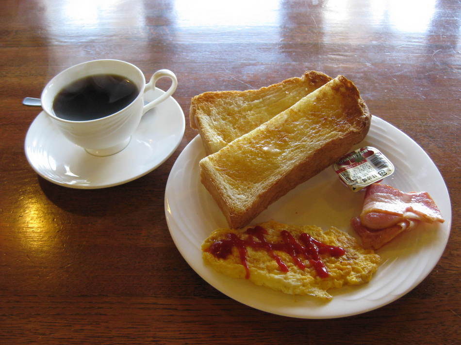【朝食】にごり湯＆手作りパンの朝食
