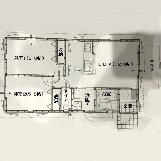 【コテージ】間取り