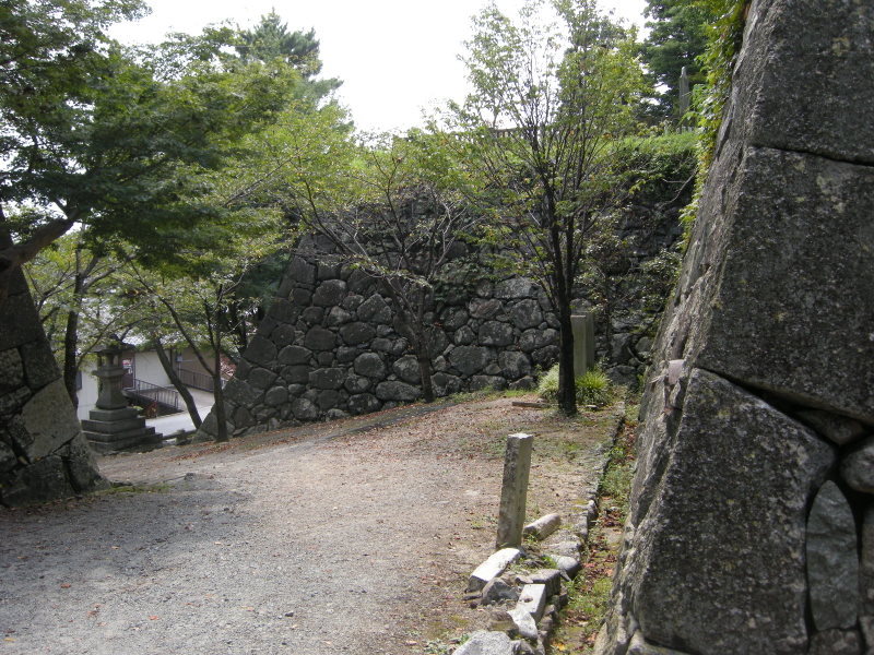 城跡を登ると