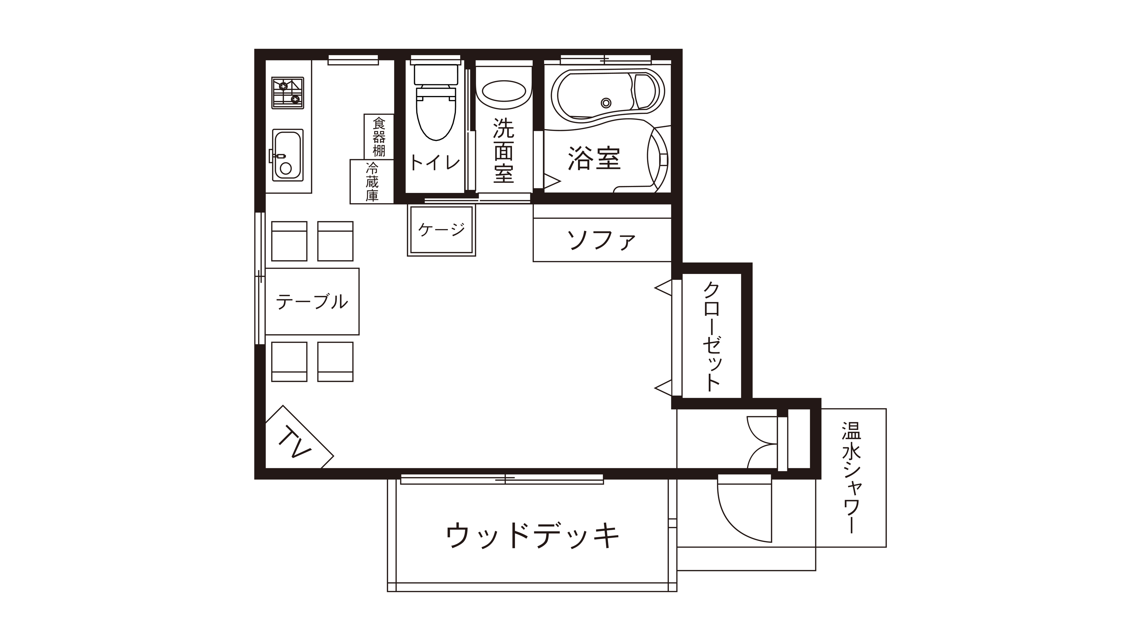ペット館〈1F客室〉