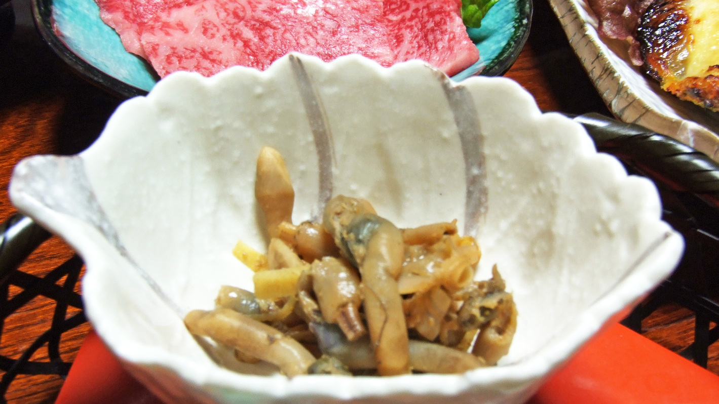 【夕食一例】マテ貝のつくだ煮。