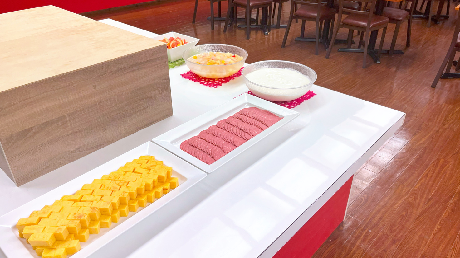 朝食バイキング一例