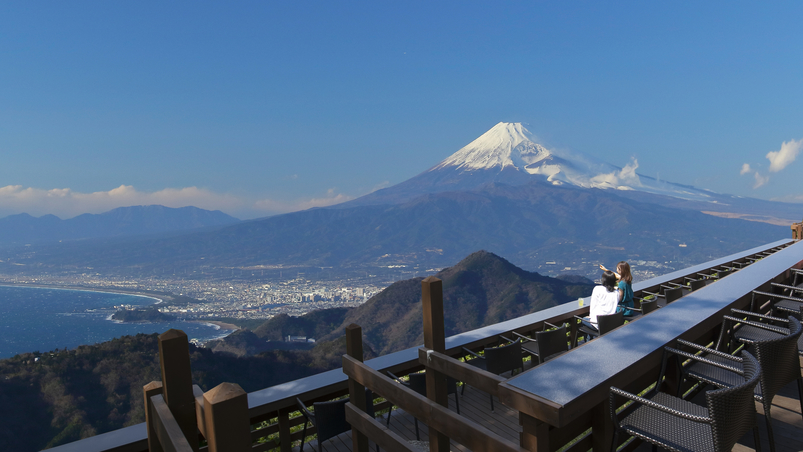 伊豆パノラマパーク山頂からの富士山