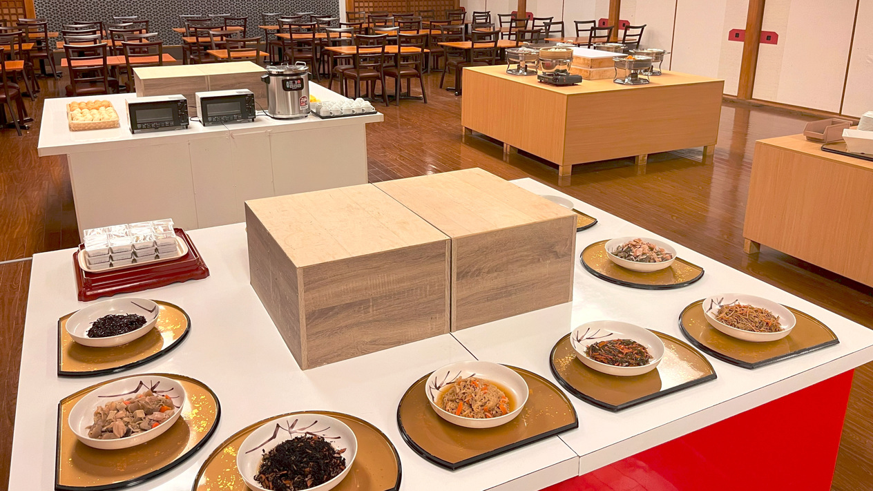 朝食バイキング一例