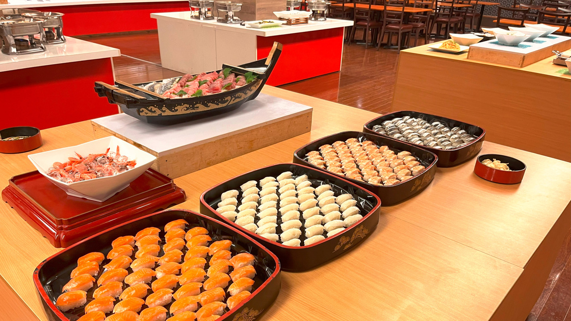夕食バイキング寿司・刺身