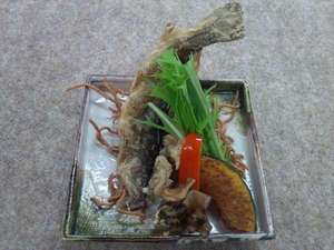 岩魚姿の唐揚げ 