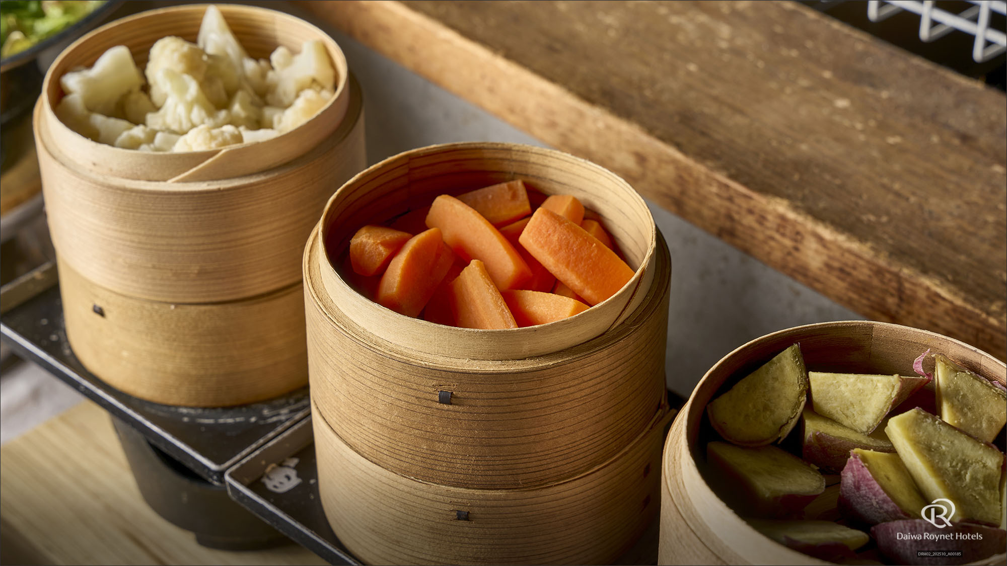 蒸し野菜（朝食一例）