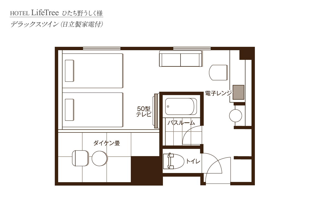 間取り図⑥デラックスツイン