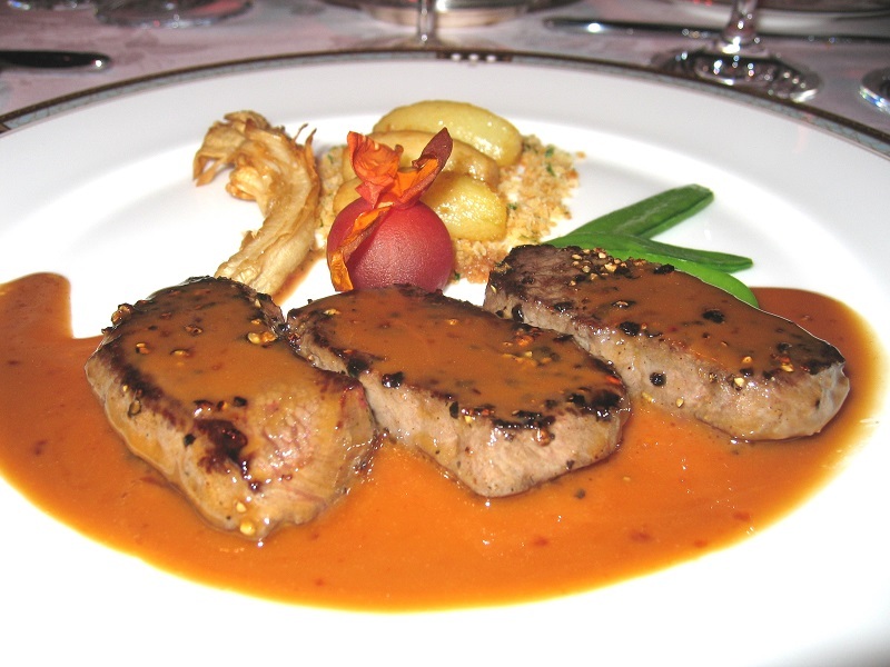 常陸牛のステーキ