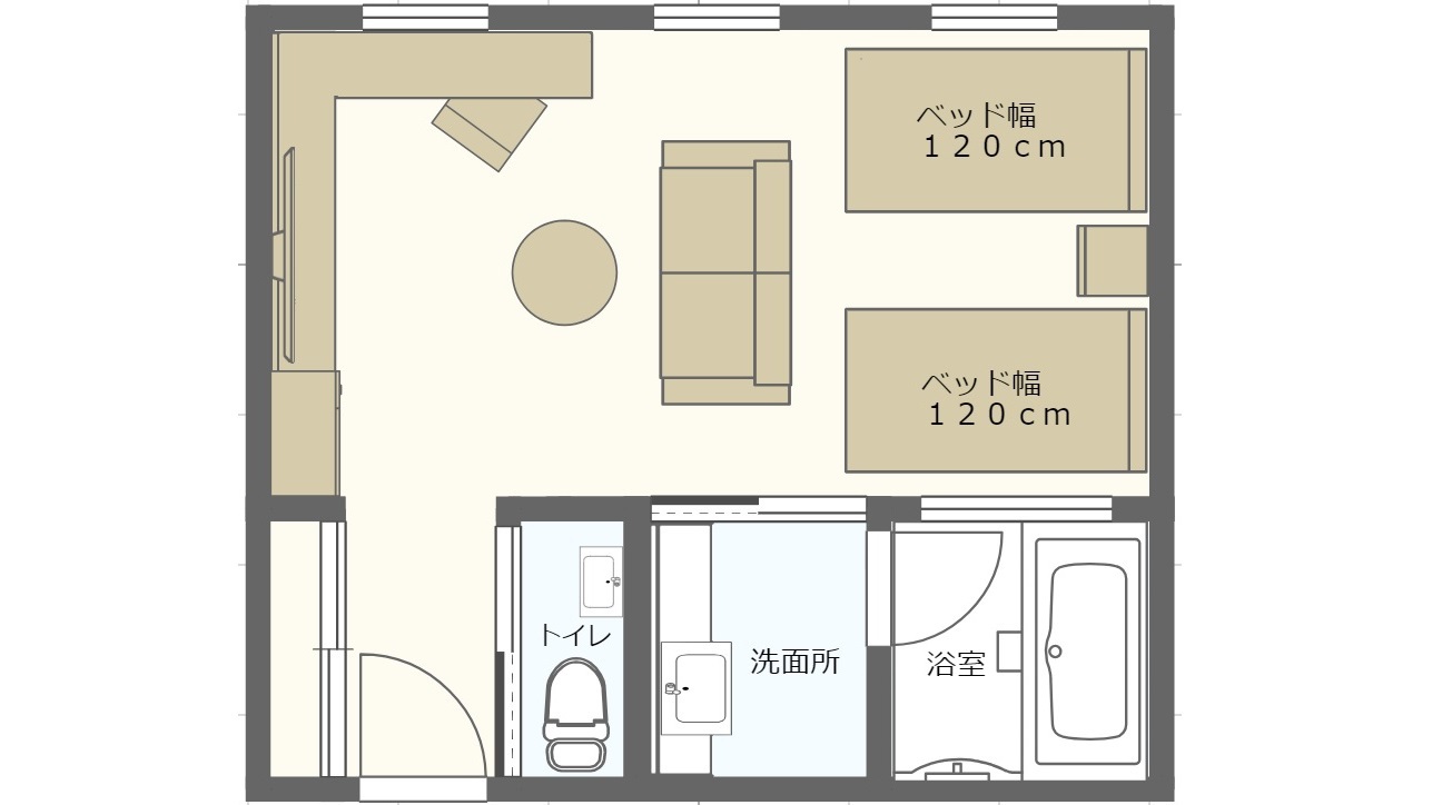 スーペリアツイン間取り