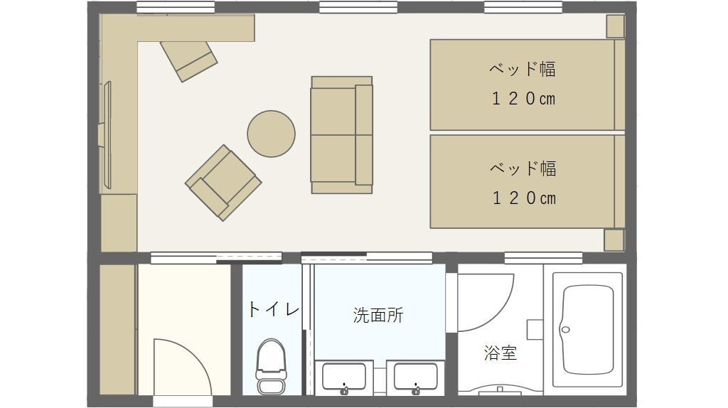 スーペリアデラックスツイン 間取り