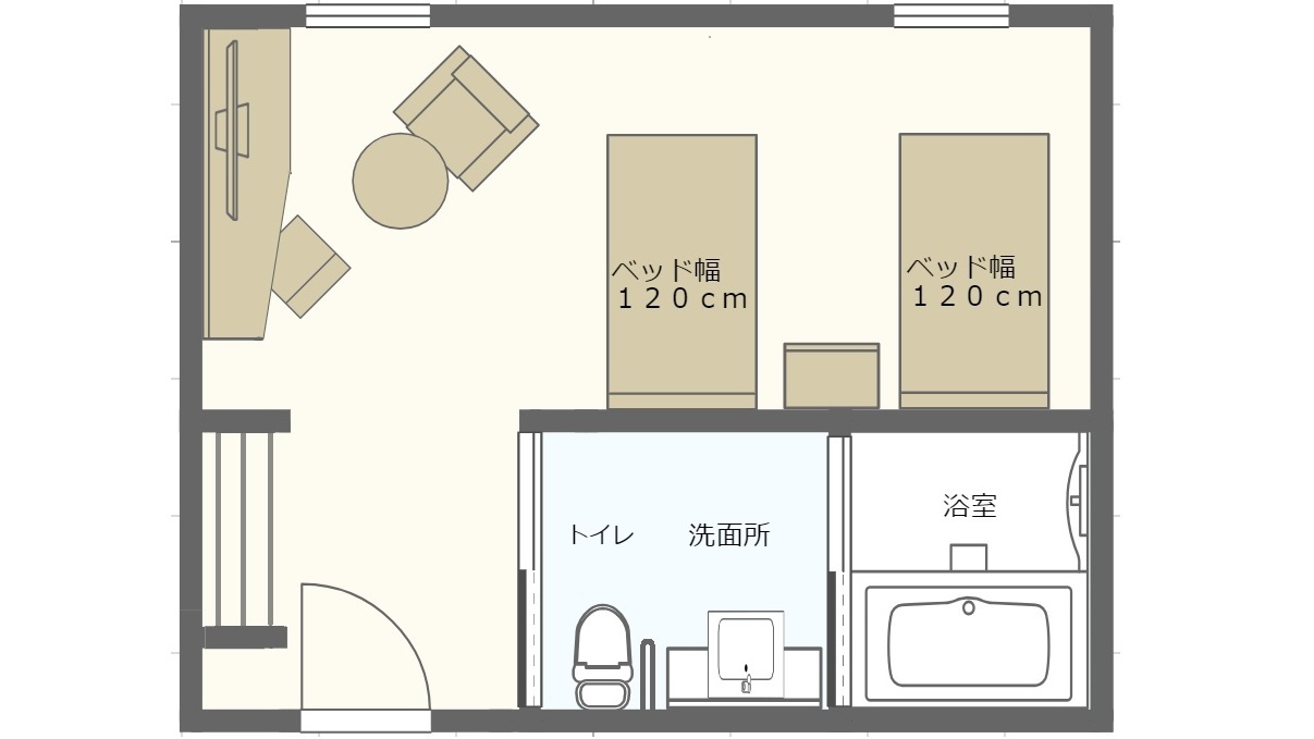 ユニバーサルルーム間取り