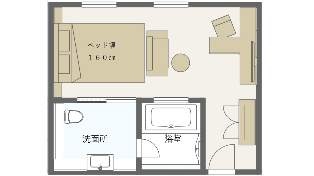 スーペリアデラックスシングル 間取り