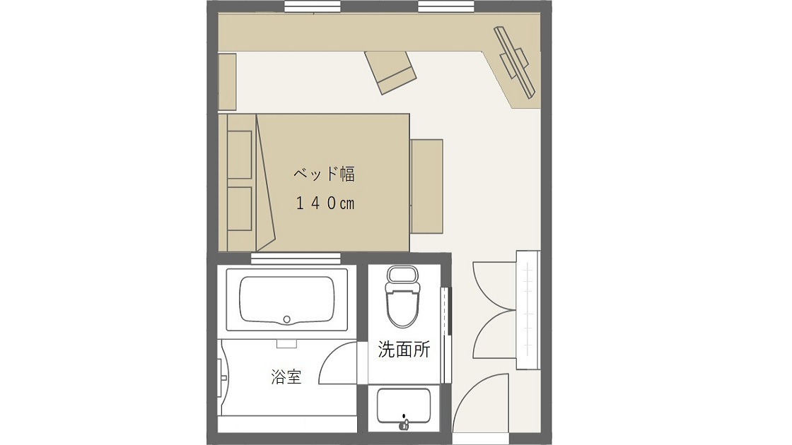 スーペリアシングル間取り