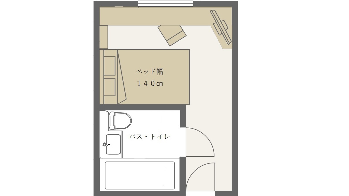 スタンダードシングル間取り