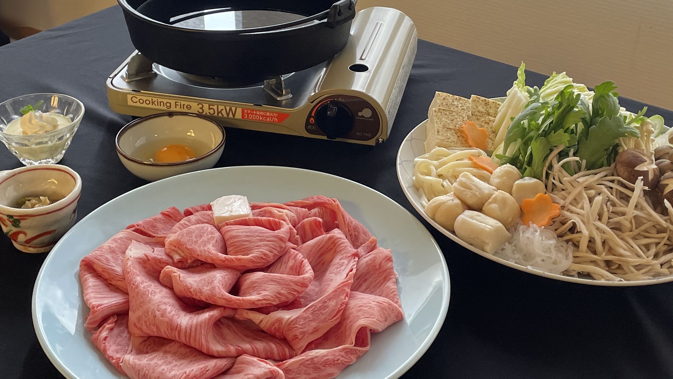 【特別プライス】特製割り下の神戸牛すき焼きでいただく◇ご当地鍋！神戸牛すき焼きコース