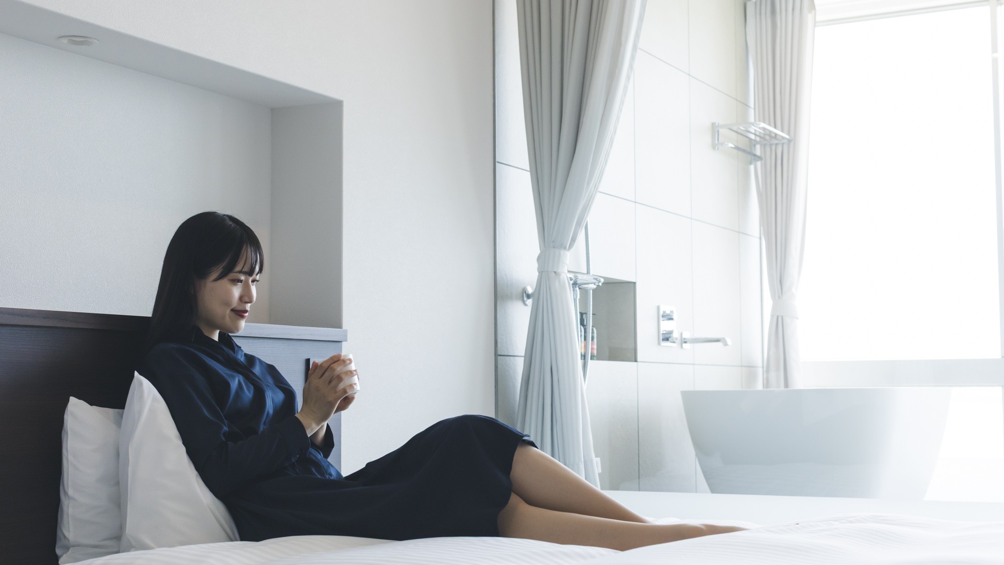 絶景を眺めながらゆったりと。お風呂とオーシャンビューを一度に楽しめる至福のひとときを。