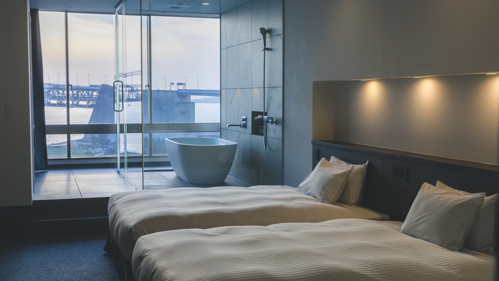 新館SPAタワー-最上階ビューバスDXツイン-35㎡