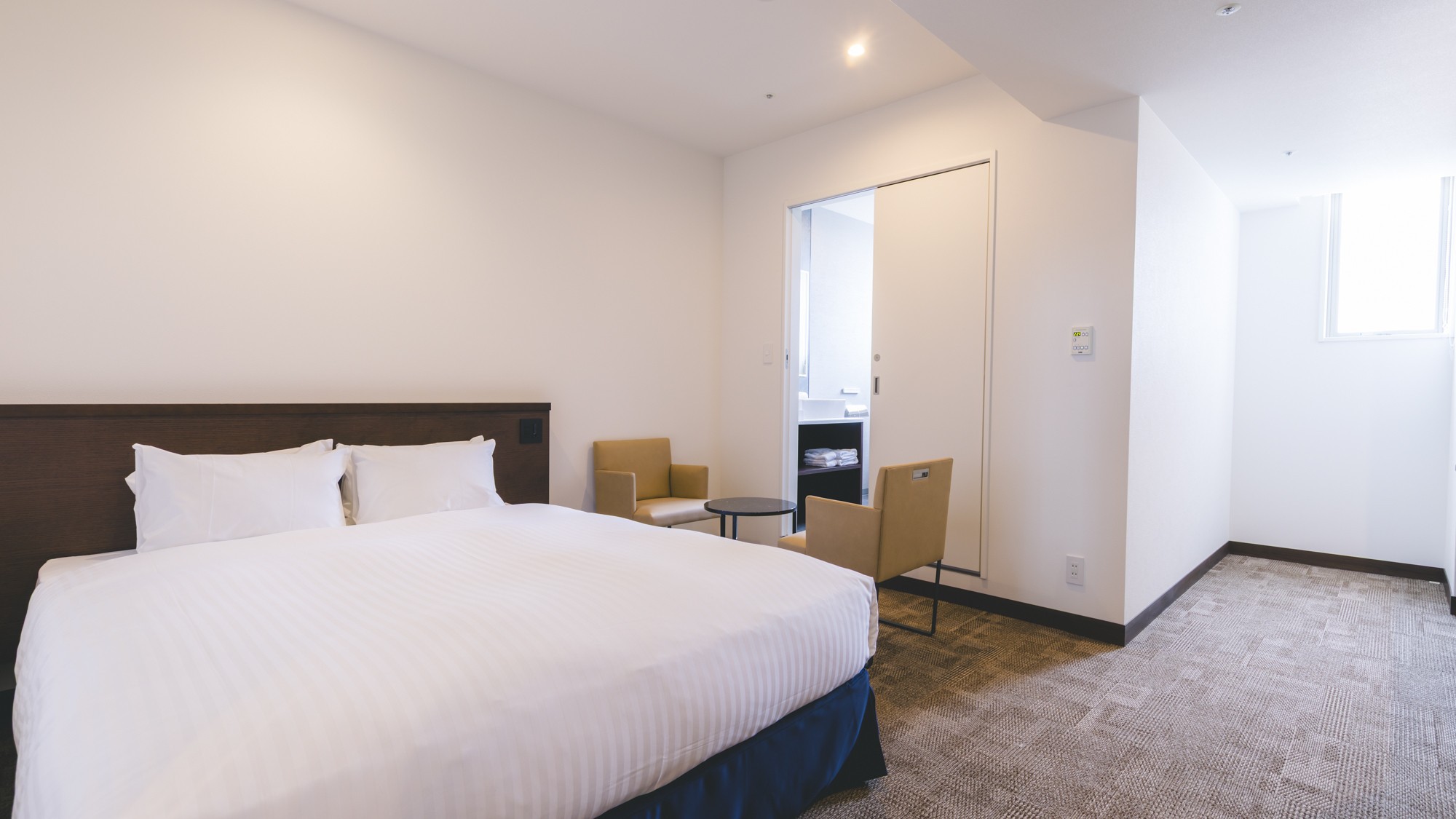 新館SPAタワー-【眺望なし】ダブルルーム※シャワーブースのみ-22㎡