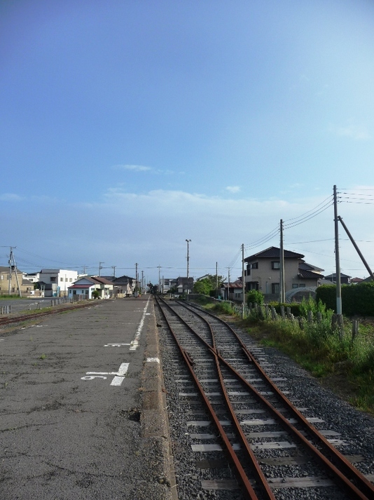 阿字ヶ浦駅から磯崎方面を臨む