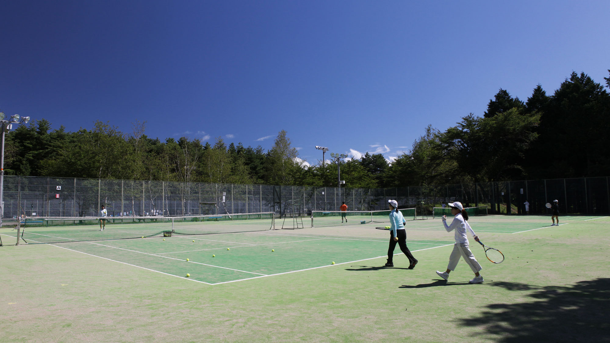 *大芝高原内施設《テニスコート》/高原の自然の中気持ち良い汗をかいてリフレッシュ！