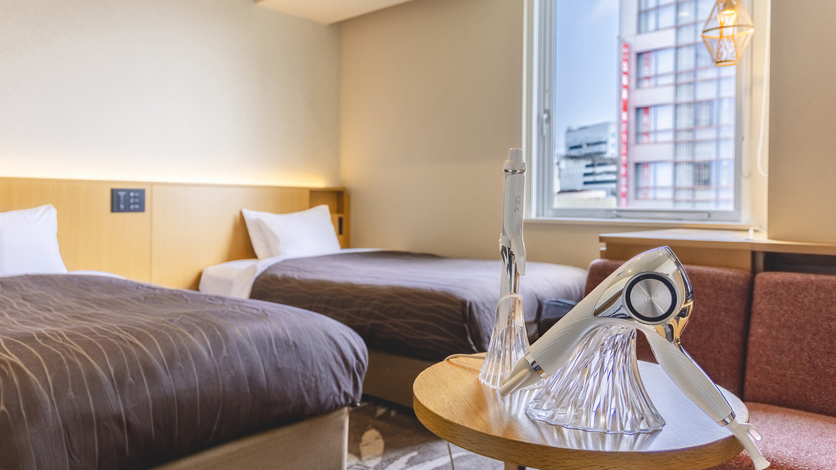 【女性専用ツイン】ReFa完備！スキンケアやスチーマーなど備品が充実