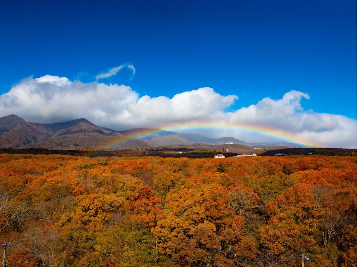 那須連山〜虹と紅葉