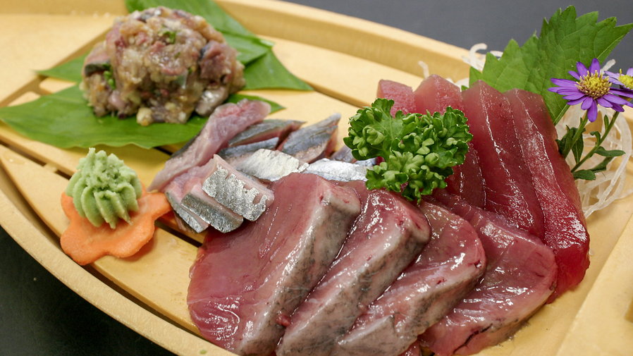 #夕食＿季節で変わるお刺身は鮮度抜群！気仙沼の幸を堪能♪