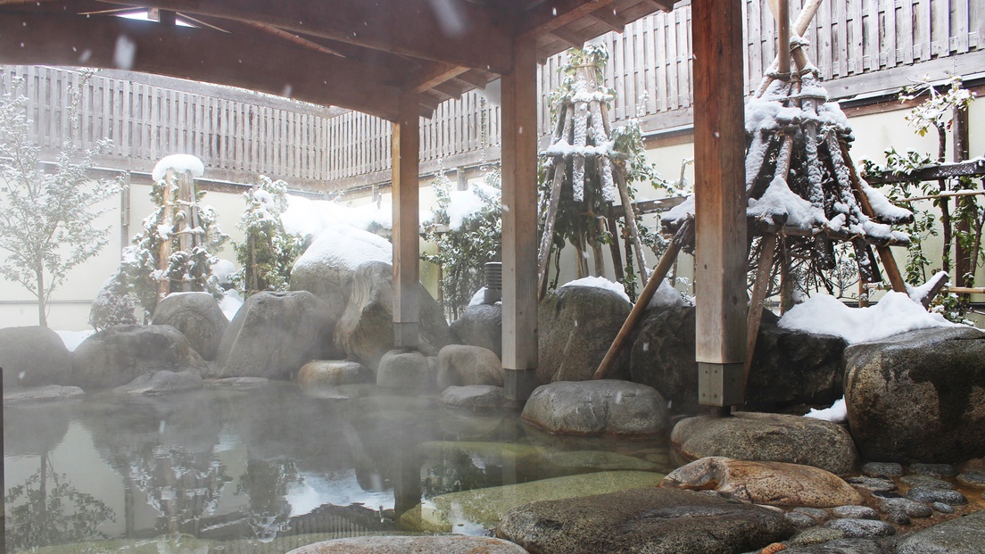 *【露天風呂】露天風呂（雪景色）