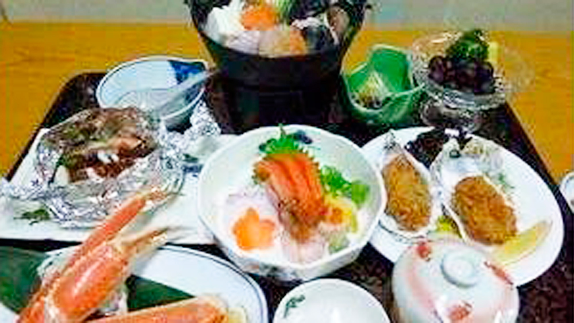 *冬のよくばり御膳／メインのあんこう鍋と日本海の冬の海の幸！お料理重視の方にイチオシのグルメプラン。