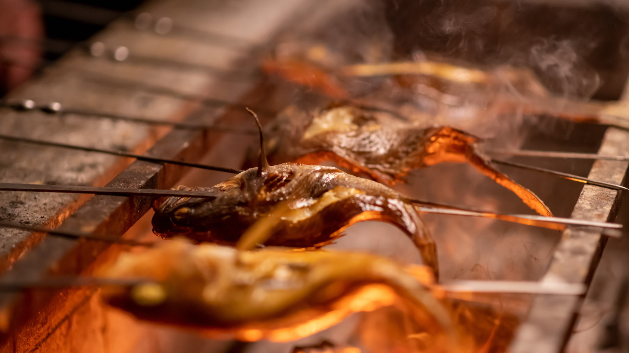 地魚の炭火焼き