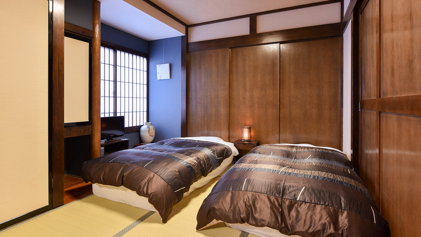 *〜ふじ〜和室/ベッドタイプ12〜20畳（トイレ付）：寝起きのしやすいベッドタイプの寝室（3台まで）