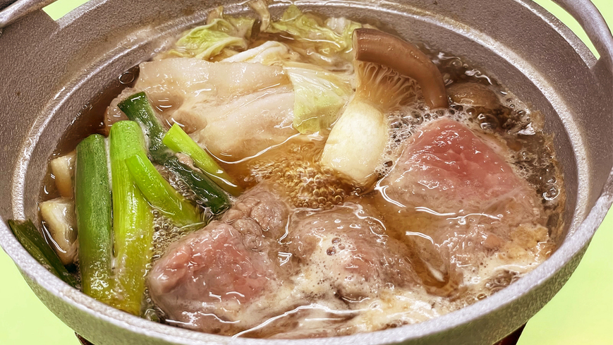 鍋フェア伊豆野菜のすき焼き鍋
