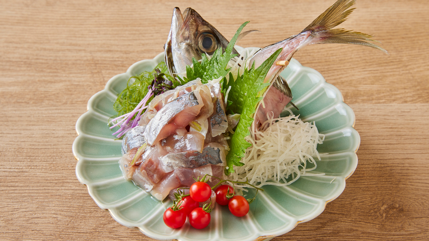 夕食バイキング_別注料理_鯵の刺身