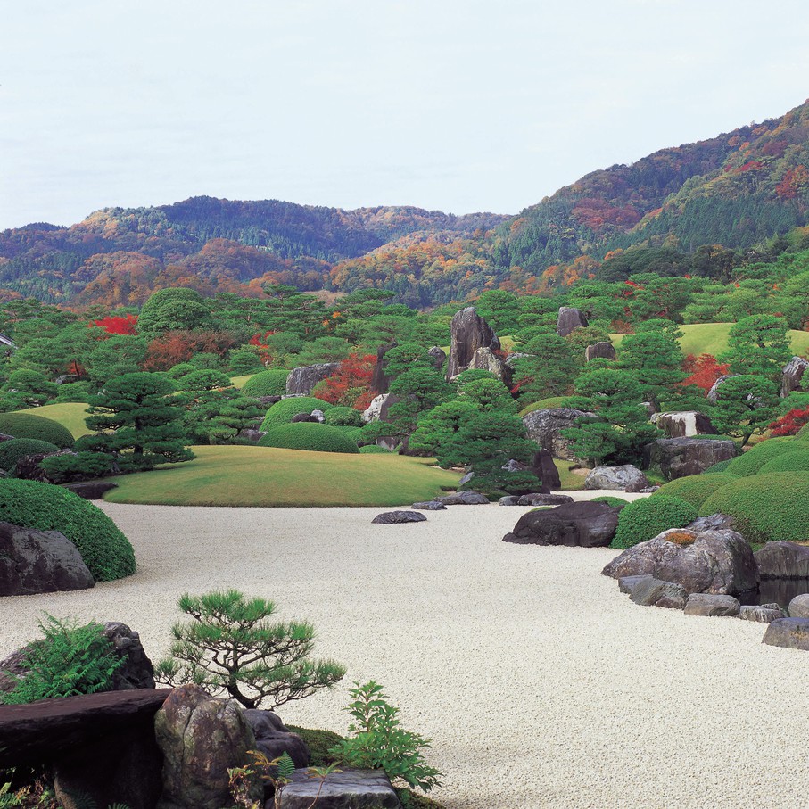 足立美術館（秋の庭園）①