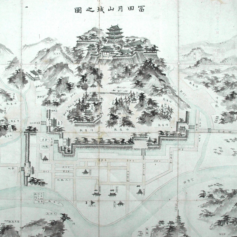 月山富田城図