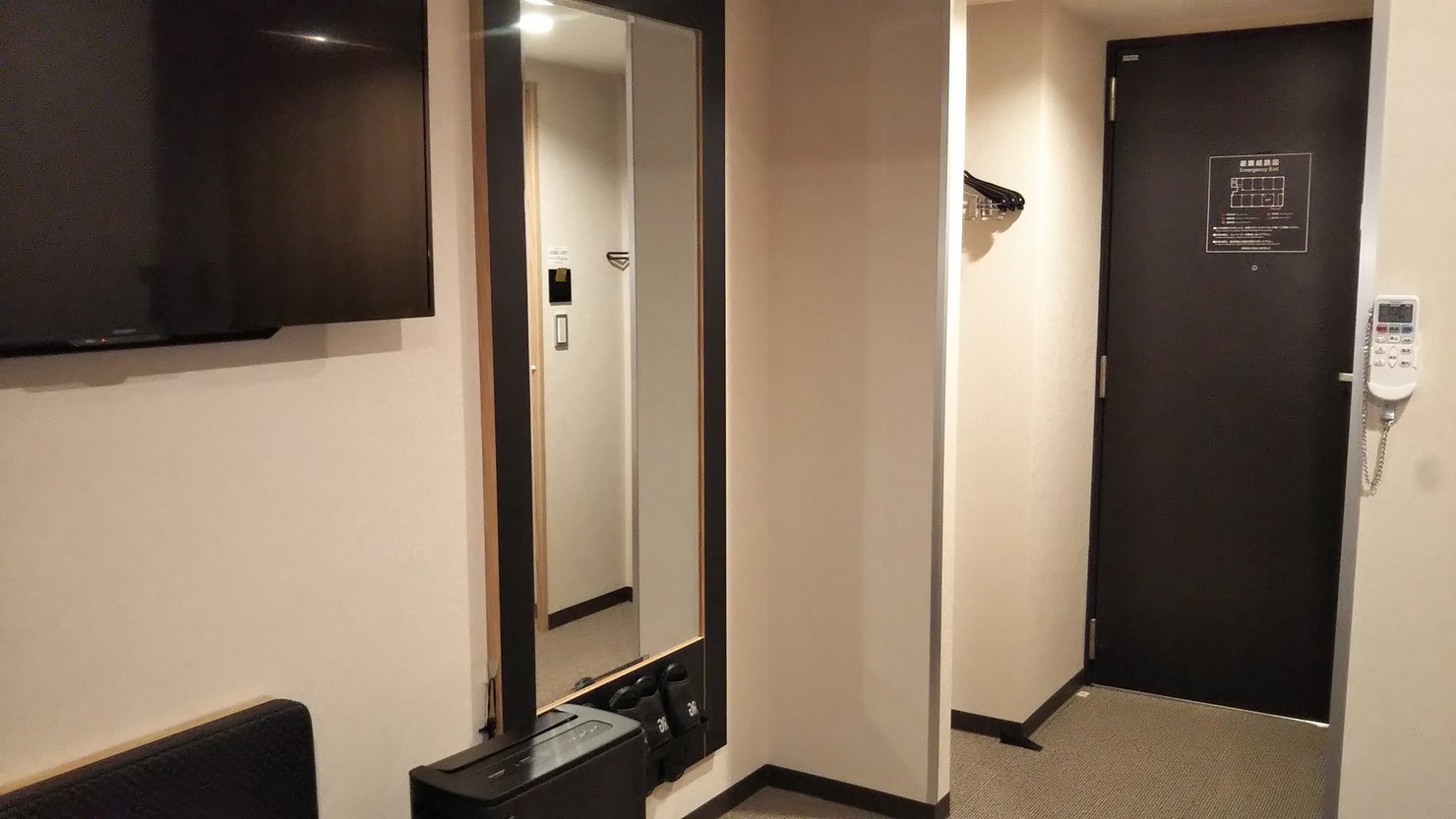 客室共通備品全身鏡靴ベラスリッパ