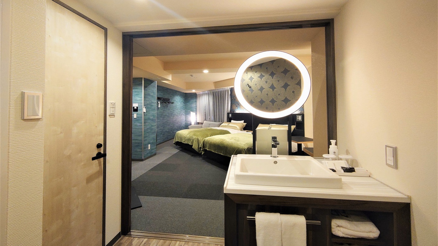 バスルーム： 清采館プレミアムツイン