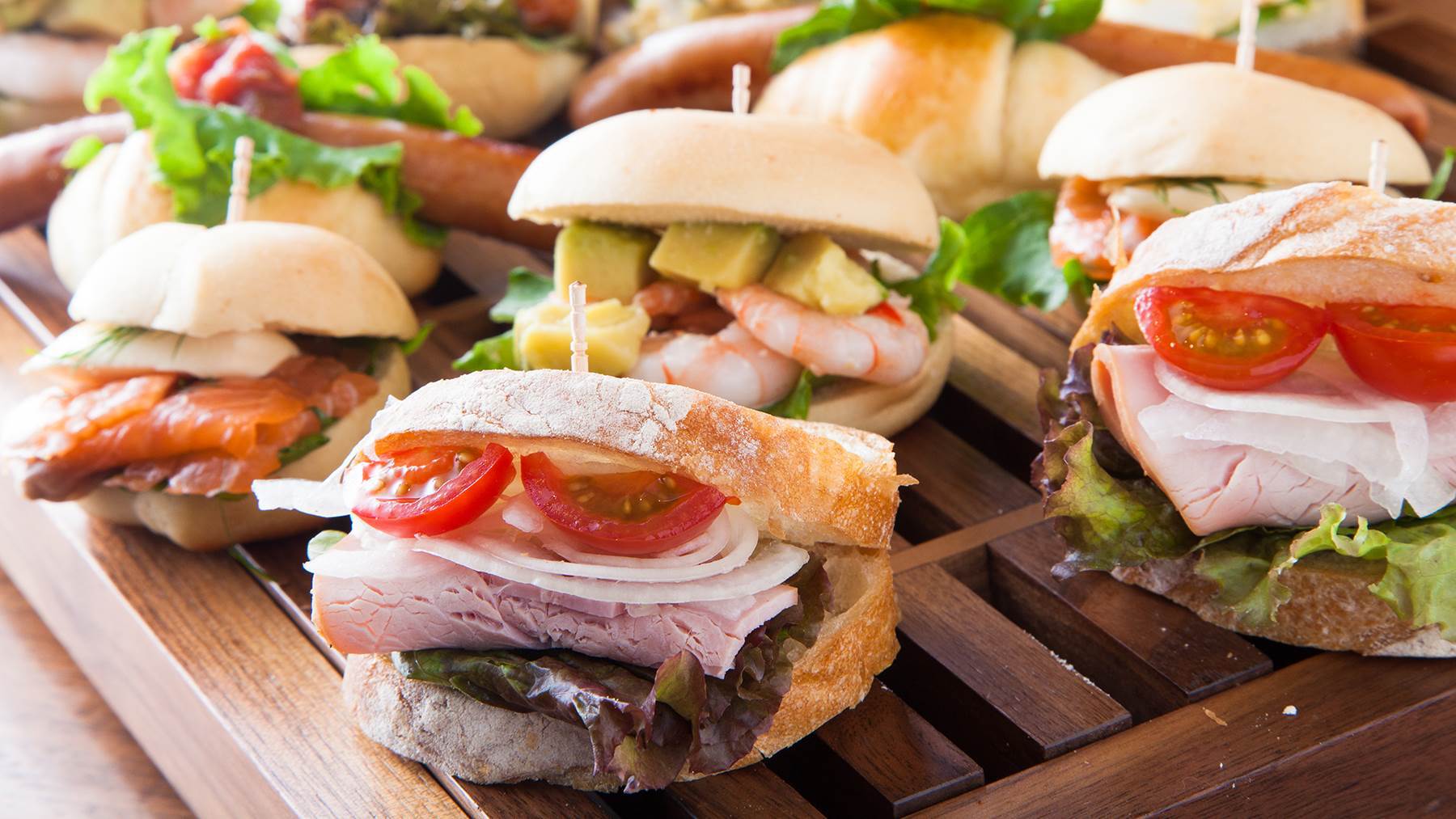 SAKURA TERRACEの朝食♪人気のひとくちサンドイッチ