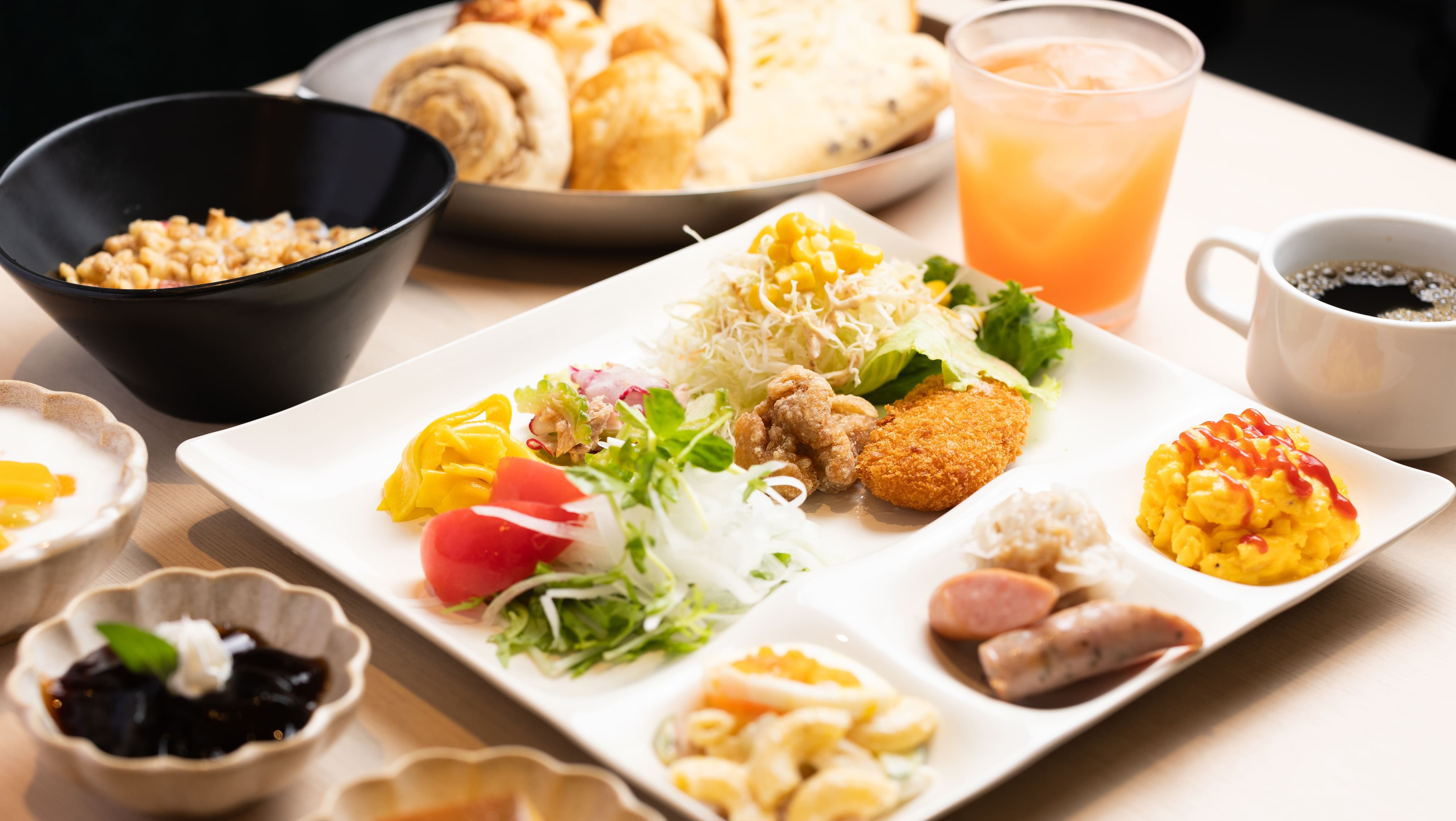 【グローバル専用】【朝食付】■約30種類のこだわり食材ビュッフェ　■地産地消の食材を使用