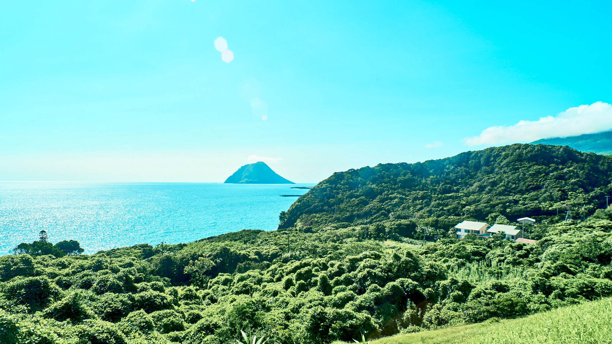 *景色：東京都心から南へ約290km。常春の島でのんびりとしたスローな休日を過ごしてみませんか？